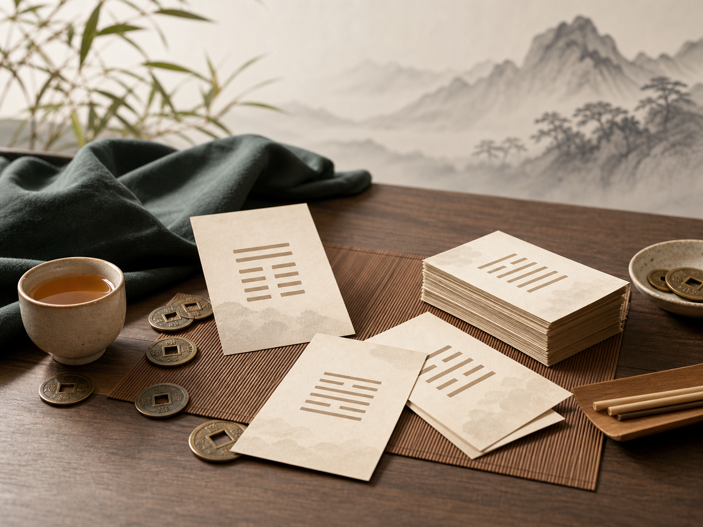 I Ching reflection notebook